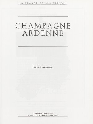 cover image of Champagne Ardenne